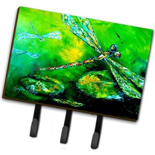 """" Caroline's Treasures MW1114TH68 Dragonfly sommerfluer snor eller nøgleholder stor flerfarvet """"