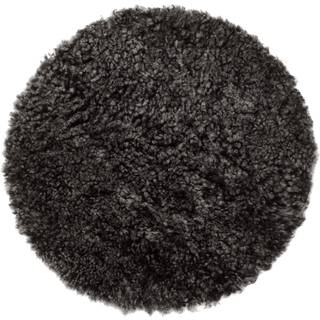Skinnwille, Rund siddehynde Ø34 cm Dark Grey
