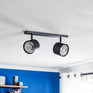Loftspot Bot, sort, 2 lyskilder