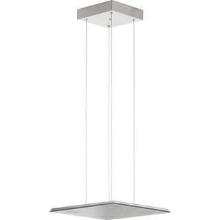Kvadratisk LED-pendellampe Pano, metallic