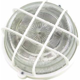 Gelia 110010240 Gitterbeslag rund, 100W, IP44 Hvid