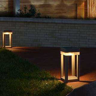 Table Cube Transportabel Gulvlampe - Silver Grey - Lutec