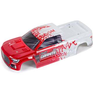 Arrma - ARA402306 - GRANITE 4X4 BLX malet karosseri (Rød)