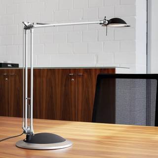 LED-skrivebordslampe MAULbusiness, aluminium, højde 50 cm