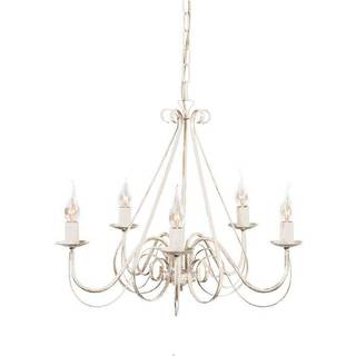 Klassisk lysekrone creme 5-lys - Giuseppe