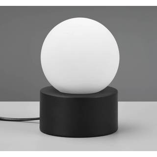 Countess bordlampe, opalglas, metalfod i sort
