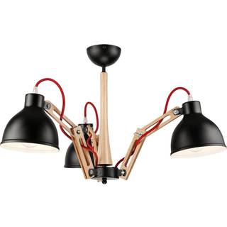 Skansen loftlampe, 3 lyskilder, justerbar, sort