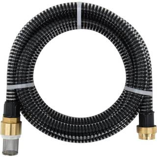 sugeslange med messingkoblinger 1,1" 15 m PVC sort
