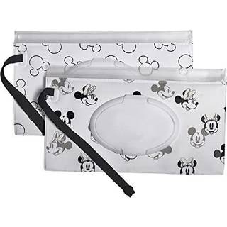 Disney Baby af J.L. Childress Reusable Wet Wipes Sag 2 -Pack - Genopfyldelig Wipes Holder - Disney World Travel Essential - Inkluderer h?ndledsre