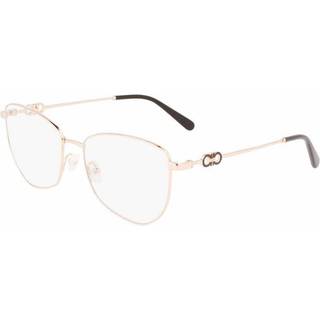 Ferragamo Kvinde SF2214 770 Optiske stel Metal Guld Geometrisk