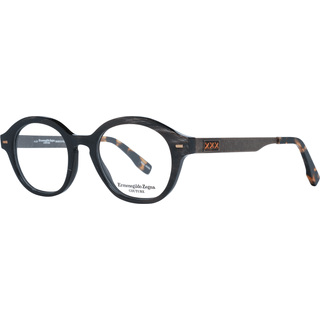 Ermenegildo Zegna ZC5018 065 48 Briller Mænd Black - Black Pattern Brown Laminate - 48mm