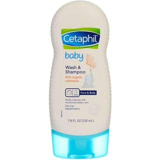 Cetaphil babyvask og shampoo med organisk calendula 7,8 ounce (pakke med 4)