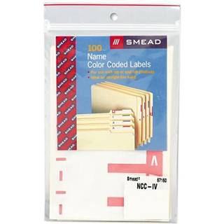 Smeadetiket efternavn I & V 1C/PK