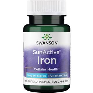 SWANSON SunActive Jern 15mg 90 kapsler