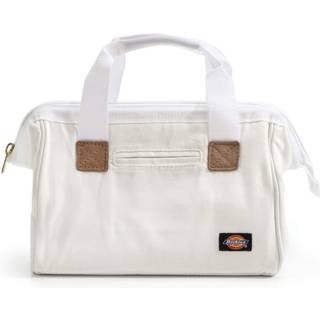 Dickies 12-tommers holdbar l?rred arbejdspose til malere t?mrere og bygherrer tunge lynl?s forst?rkede h?ndtag hvide