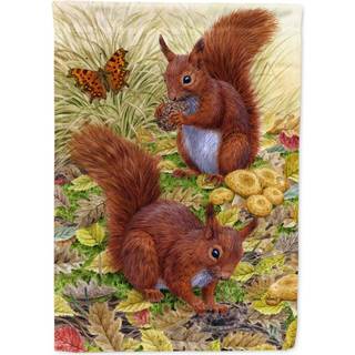 """" Caroline's Treasures ASA2133GF Red Squirrels Garden Size Flag Lille Multicolor """"