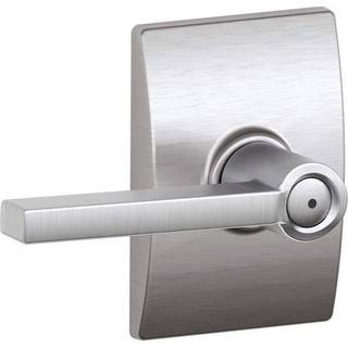 Schlage F40 Lat 626 Cen Century Collection Latitude Privacy Lever Satin Chrome