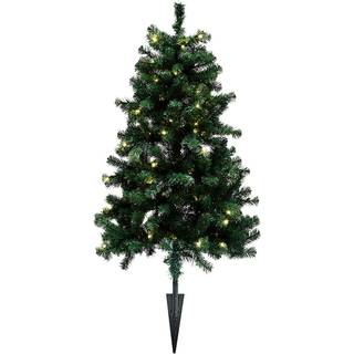 NORDIC WINTER Juletræ kunstig PVC "ASKE", udendørs med spyd, Klasse B+, 120 x 82 cm m/LED lys
