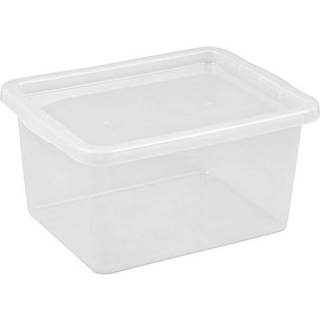 Basic plastboks inkl. låg, 3,5 liter, Klar