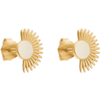 Enamel - Soleil Daisy ørestikker i forgyldt