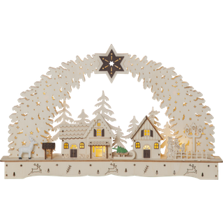 Star Trading - Advent Candlestick Bamberg - Natur - 27,5 cm
