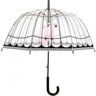 Regenschirm Kakadu Vogelkäfig Transparent Stockschirm Durchsichtig