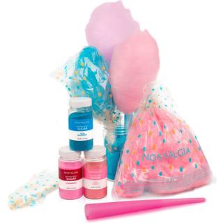 Nostalgia Cotton Candy Party Kit 3 Smag 4 Genanvendelige kegler 10 Flossposer