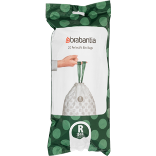 Brabantia Perfectfit Affaldspose R 36l 20 Pcs - Papirkurve og pedalspande Plast Hvid - 138508