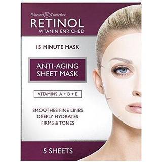 Retinol Anti -Aging Sheet Mask - Hydrating Vitamin -beriget 15 minutter