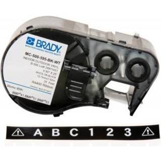 Brady Labelmaker tape mc-500-595-bk-wt