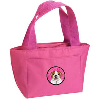 Caroline's Treasures SS4760-PK-8808 Pink Engelsk Bulldog Lunch Bag Isoleret frokostboks Totepose til kvinder Voksne m?nd Genanvendelig stor flerf