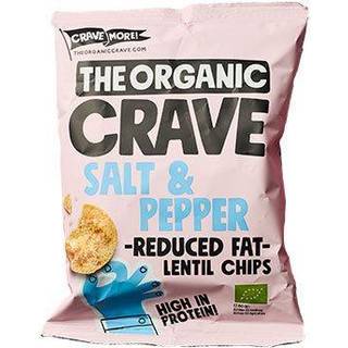 The Organic Crave More Linsechips - Salt & pepper