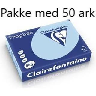 Lyseblåt A4 Papir 80g print og kopi 50ark, Azurblå TR1798-50