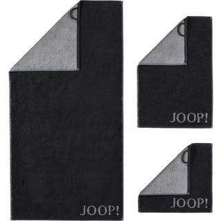 JOOP! Herren Gästetuch schwarz Baumwolle & Mix unifarben