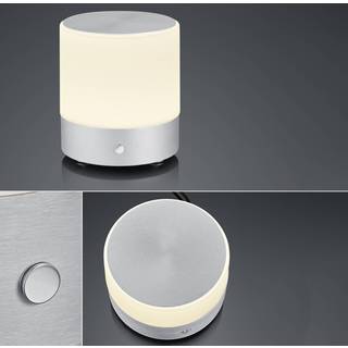 BANKAMP Button LED-bordlampe, højde 18,5 cm, alu