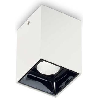 Ideal Lux downlight Nitro Square hvid, højde 9 cm, metal