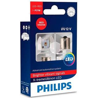 Philips LED Pære Rød P21W (2 stk)