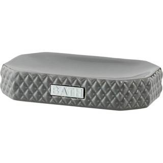 Lene Bjerre Marion sæbeskål 13,5x9 cm Monument grey/Silver