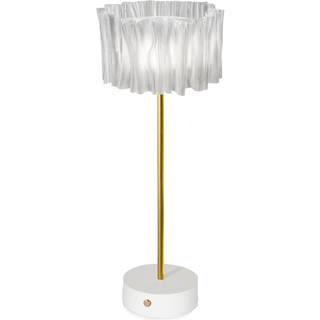SLAMP Accordéon Transportabel Lampe Transparent/Hvid
