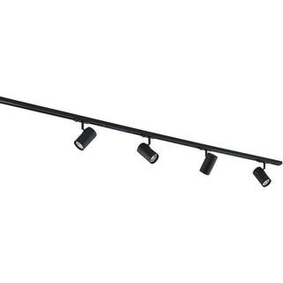 Lindby skinnesystem Linaro, GU10, 4 lyskilder, hvid, Ø 6 cm