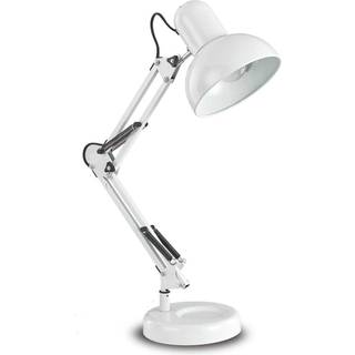Kelly bordlampe med leddelt lampearm, E27, hvid