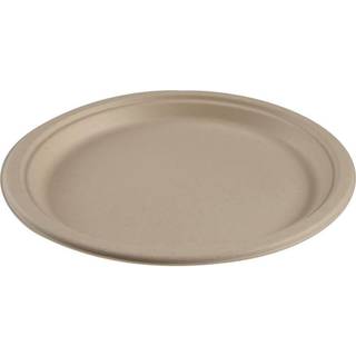 Engangstallerken, Bagasse, 26 cm, 50 stk