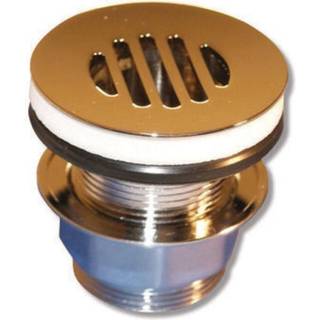 Unite bundventil med rist 1 1/4" forkromet