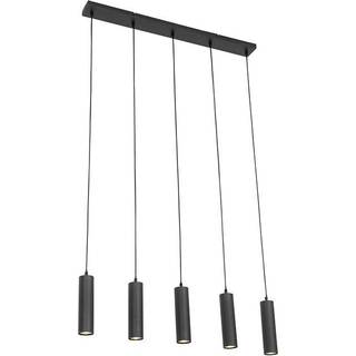Moderne pendellampe sort 5-lys - Jeana
