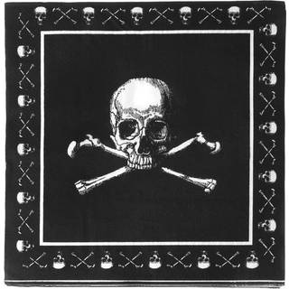 Piraten Totenkopf Servietten 20 St.