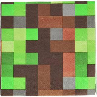 Minecraft Creeper Servietter - 20 stk.
