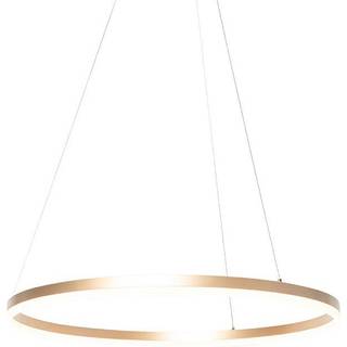 Design ring pendel guld 80 cm inkl LED og lysdæmper - Anello