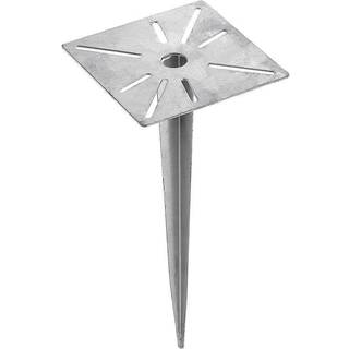 Lucande jordspyd Cadis, sølvfarvet, metal, 38 cm høj