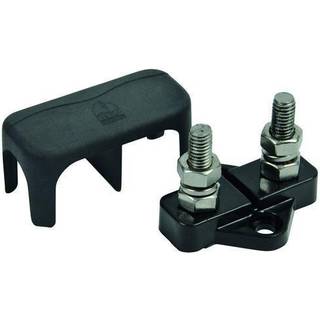 BEP El-kobling dobbelt m/cover 2x6 mm, sort Sort