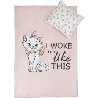 Junior sengetøj 100x140 cm - Disney Aristocats sengesæt junior - 2 i 1 design - 100% bomuld